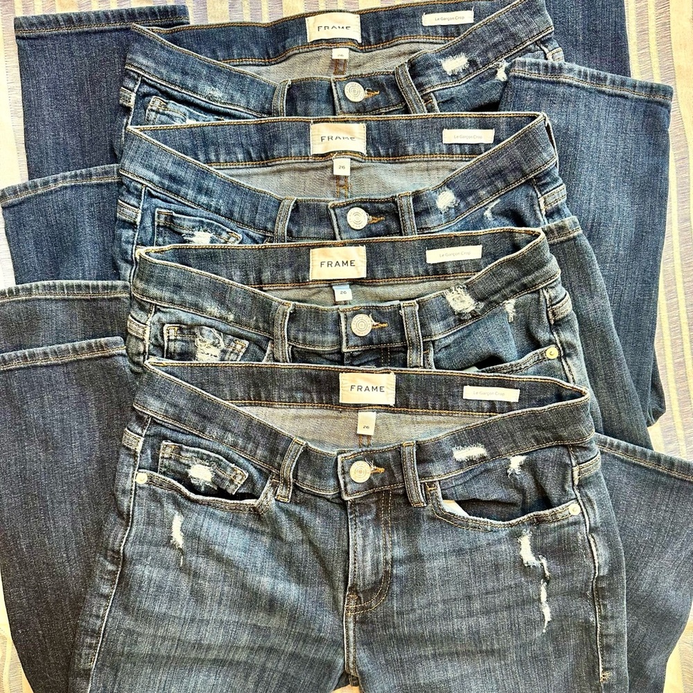 FRAME Le Garçon Crop jeans in Covant wash - Picture 9 of 9